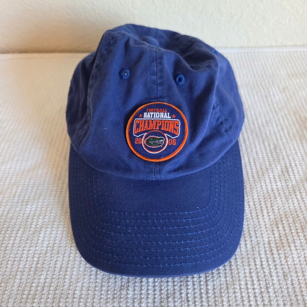American Needle Florida Gators 2006 Football National Champions Hat Blue Cap